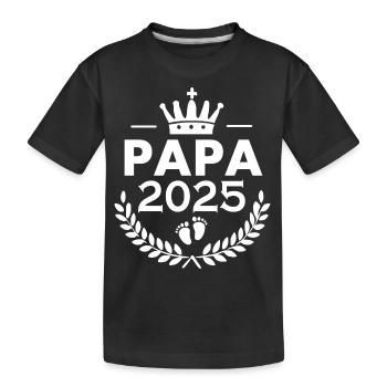 Dad 2025 - Kids' Premium Organic T-Shirt - black - Front