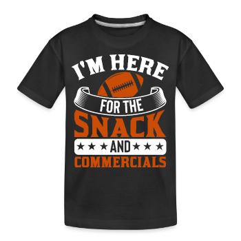 Football américain - T-shirt bio Premium Enfant - noir - Devant