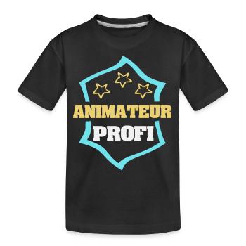 Profession : Animateur - T-shirt bio Premium Enfant - noir - Devant