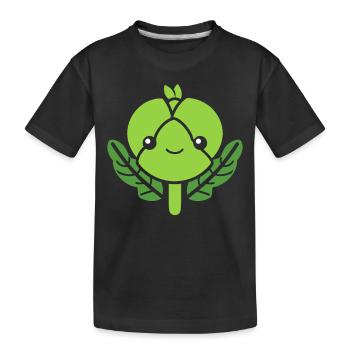 Brussels sprouts - Kids' Premium Organic T-Shirt - black - Front