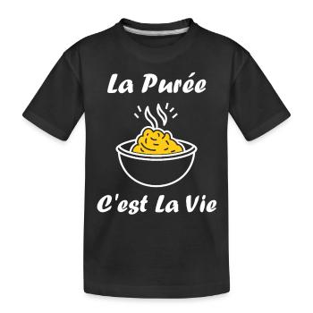 Purée - T-shirt bio Premium Enfant - noir - Devant