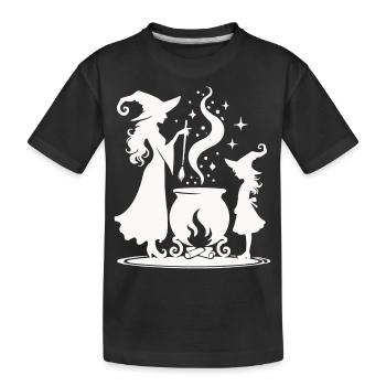 Chaudron de sorcière - T-shirt bio Premium Enfant - noir - Devant