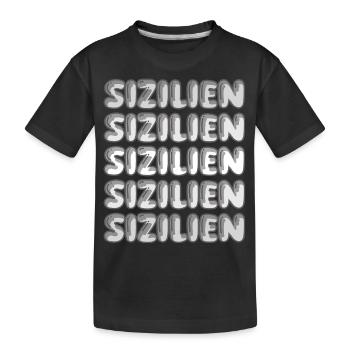 Sicily as a trip - Kids' Premium Organic T-Shirt - black - Front