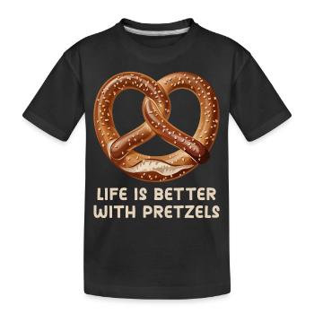 Bretzels Dire Bretzel Bretzel Bretzel Baker - T-shirt bio Premium Enfant - noir - Devant