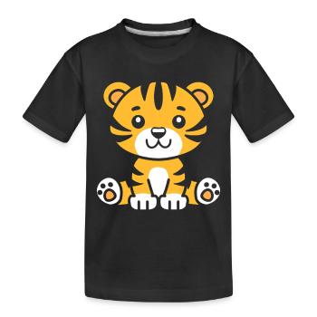 Tigre - T-shirt bio Premium Enfant - noir - Devant