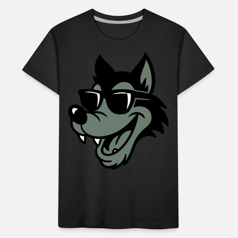 Wolf Comic Kids' Premium Organic T-Shirt