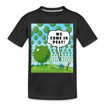 NOUS venons en pois! - T-shirt bio Premium Enfant - noir - Devant