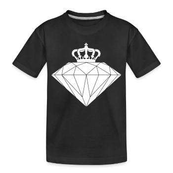 Couronne_Diamant_dc6 - T-shirt bio Premium Enfant - noir - Devant