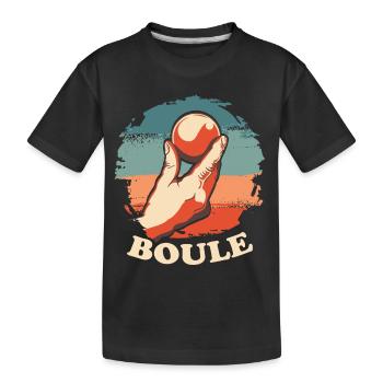 Boules de boule pour Bouler Boccia Jeu Botcha Boule - T-shirt bio Premium Enfant - noir - Devant