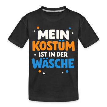 My costume is in the laundry Carnival Carnival - Kids' Premium Organic T-Shirt - black - Front