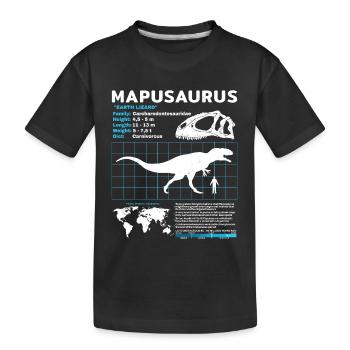 Fiche d’information sur Mapusaurus - T-shirt bio Premium Enfant - noir - Devant