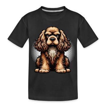Cocker Spaniel Cockerhund Cocker Spaniel Besitzer - Kinder Premium Bio T-Shirt - Schwarz - Vorne