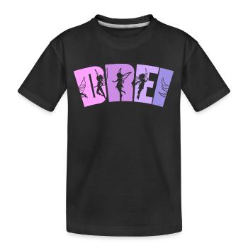 Feen Geburtstag 3 Jahre Mädchen Kleine Fee - Kinder Premium Bio T-Shirt - Schwarz - Vorne