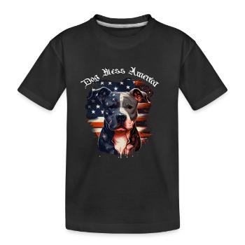 Dog Bless America - T-shirt bio Premium Enfant - noir - Devant