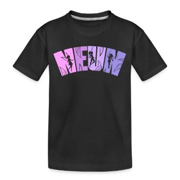 Feen Geburtstag 9 Jahre Mädchen Kleine Fee - Kinder Premium Bio T-Shirt - Schwarz - Vorne