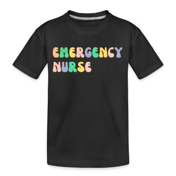Notfall-Krankenschwester - Kinder Premium Bio T-Shirt - Schwarz - Vorne