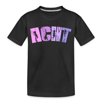 Feen Geburtstag 8 Jahre Mädchen Kleine Fee - Kinder Premium Bio T-Shirt - Schwarz - Vorne
