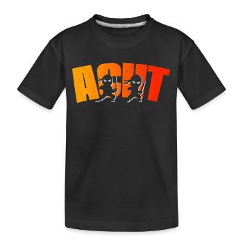 8. Geburtstag Ninjas 8 Jahre alt kleiner Ninja - Kinder Premium Bio T-Shirt - Schwarz - Vorne