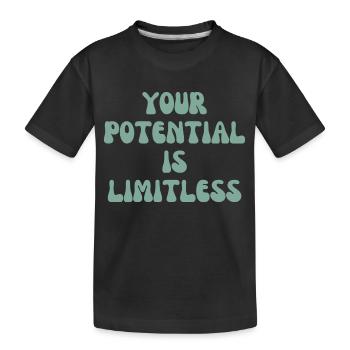 Votre potentiel est illimité - T-shirt bio Premium Enfant - noir - Devant