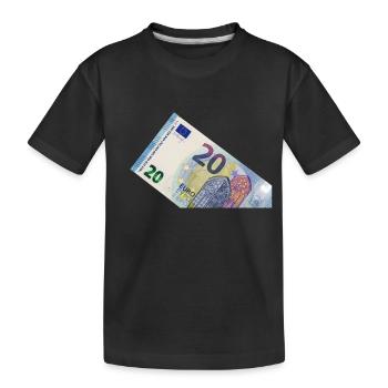 20 euros - T-shirt bio Premium Enfant - noir - Devant