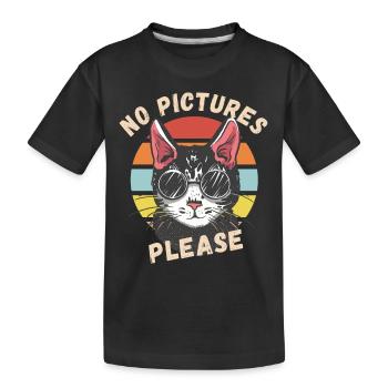 Pas de photos s’il vous plaît - T-shirt bio Premium Enfant - noir - Devant