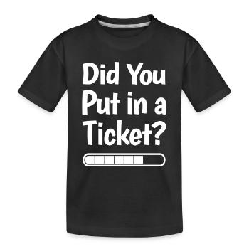 Hast du ein Ticket erstellt? Lustiges IT Meme - Kinder Premium Bio T-Shirt - Schwarz - Vorne
