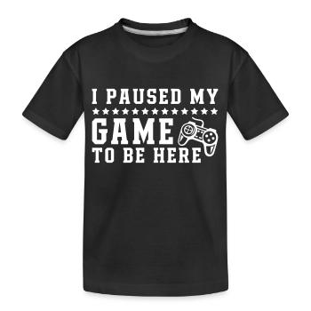 Jeu à être ici - T-shirt bio Premium Enfant - noir - Devant