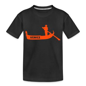 Venedig - Kinder Premium Bio T-Shirt - Schwarz - Vorne
