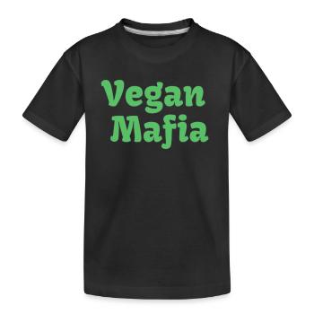 Vegane Mafia - Kinder Premium Bio T-Shirt - Schwarz - Vorne