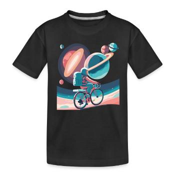 Cyclisme galactique - T-shirt bio Premium Enfant - noir - Devant