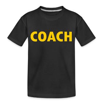 Coach - T-shirt bio Premium Enfant - noir - Devant