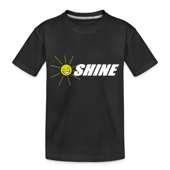 SUNSHINE funny pictures sun funny sayings - Kids' Premium Organic T-Shirt - black - Front