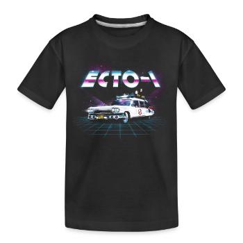 S.O.S. Fantômes ECTO-1 Neon - T-shirt bio Premium Enfant - noir - Devant