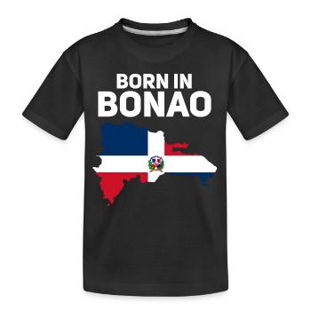 Dominikanische Republik - Kinder Premium Bio T-Shirt - Schwarz - Vorne