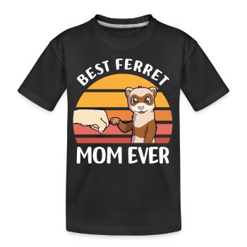 Ferret Lover Gifts | Pets Animals - Kids' Premium Organic T-Shirt - black - Front
