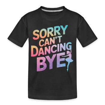 Tanzen Tänzer Tanzen - Kinder Premium Bio T-Shirt - Schwarz - Vorne