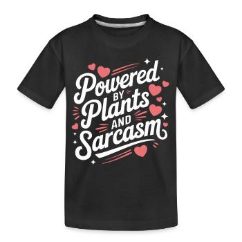 Végétarien Végétalien Végétarien Végétarien - T-shirt bio Premium Enfant - noir - Devant