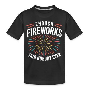 Pyrotechnie Feux d’artifice Pyrotechnie - T-shirt bio Premium Enfant - noir - Devant