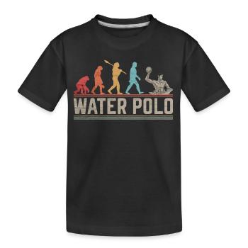 Évolution du Water Polo Fun Water Polo - T-shirt bio Premium Enfant - noir - Devant