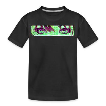 JE TE VOIS - T-shirt bio Premium Enfant - noir - Devant