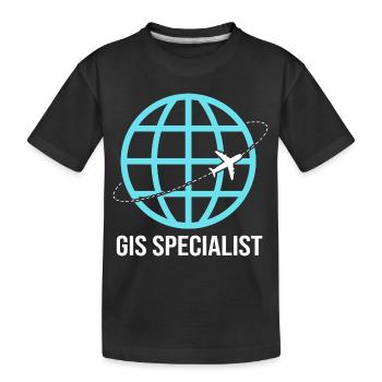 Analyste SIG Cartographie Géographie Géographie - T-shirt bio Premium Enfant - noir - Devant
