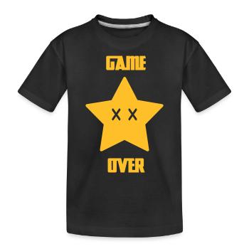 Game Over - Mario Star - T-shirt bio Premium Enfant - noir - Devant