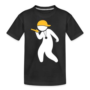 Hiphop Rapper - Kinder Premium Bio T-Shirt - Schwarz - Vorne