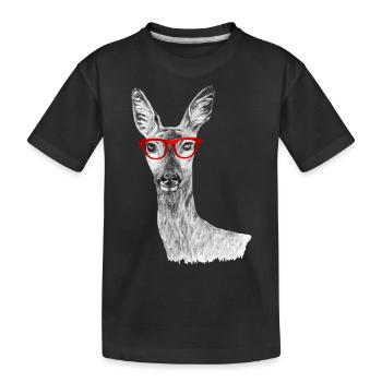 Rogen - Kinder Premium Bio T-Shirt - Schwarz - Vorne