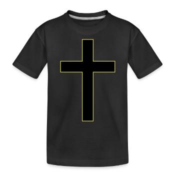 Cross Christianisme - T-shirt bio Premium Enfant - noir - Devant