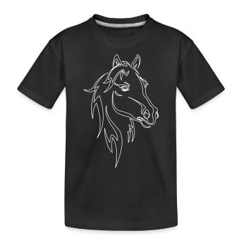 Cheval - T-shirt bio Premium Enfant - noir - Devant