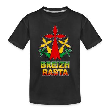 breizh rasta - T-shirt bio Premium Enfant - noir - Devant
