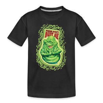 Ghostbusters Please Don't Bust Me Slimer - Kinder Premium Bio T-Shirt - Schwarz - Vorne