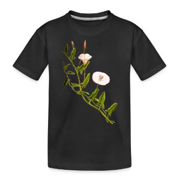 kraeuter rosmarin petersilie thymian dill oregano - Kinder Premium Bio T-Shirt - Schwarz - Vorne