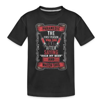 Paramedic Hospital Medicine Rescuer - Kids' Premium Organic T-Shirt - black - Front